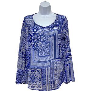 Women's Small Light Weight Pullover Top Long Sleeve Multi-Color Design-Moa-Moa
